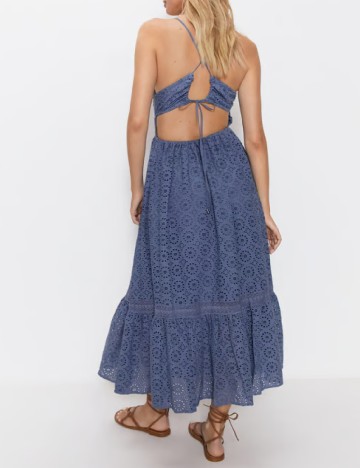 Rochie lunga WAREHOUSE, albastru