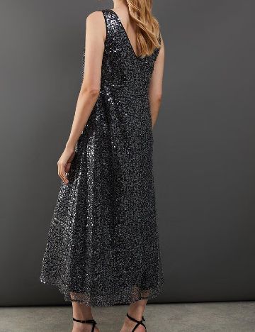 Rochie lunga WAREHOUSE, negru