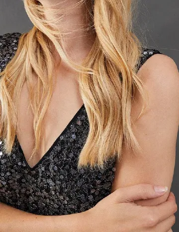 Rochie lunga WAREHOUSE, negru