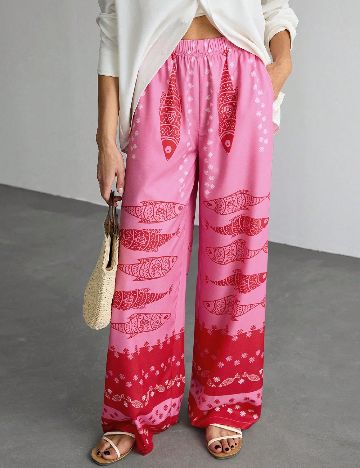 Pantaloni SHEIN, roz