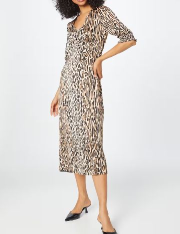 Rochie medie WAREHOUSE, animal print