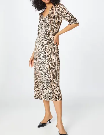 Rochie medie WAREHOUSE, animal print