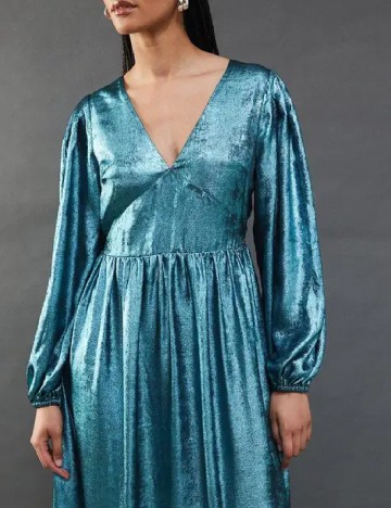 Rochie medie WAREHOUSE, albastru