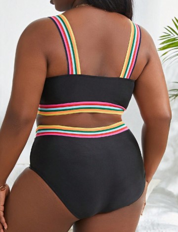 Costum de baie SHEIN CURVE, negru