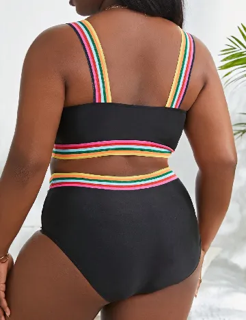 Costum de baie SHEIN CURVE, negru