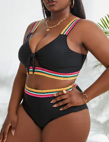 Costum de baie SHEIN CURVE, negru