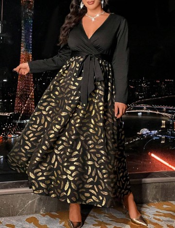 Rochie lunga SHEIN CURVE, negru