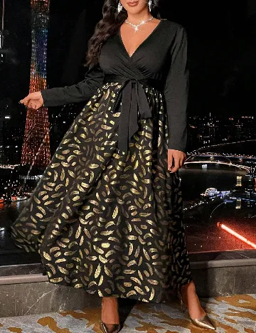 Rochie lunga SHEIN CURVE, negru