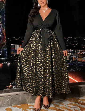 Rochie lunga SHEIN CURVE, negru