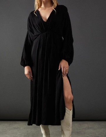 Rochie lunga WAREHOUSE, negru