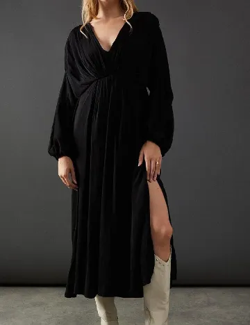 Rochie lunga WAREHOUSE, negru