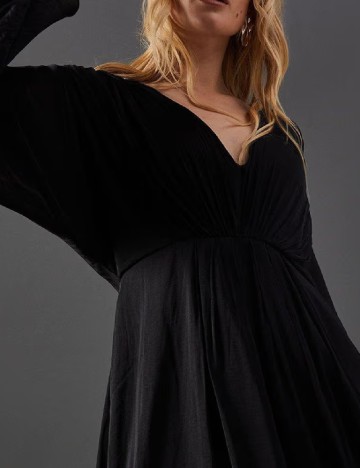 Rochie lunga WAREHOUSE, negru