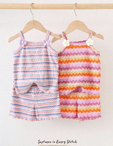 Set compleuri 2 bucati Cozy Pixies, mix culori