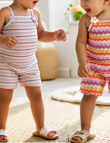 Set compleuri 2 bucati Cozy Pixies, mix culori