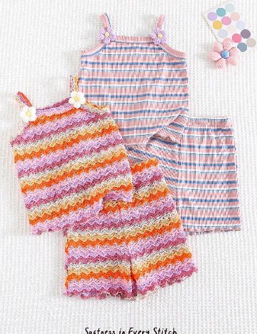 Set compleuri 2 bucati Cozy Pixies, mix culori