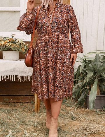 Rochie medie SHEIN CURVE, mix culori