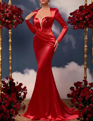 Rochie lunga SHEIN, rosu