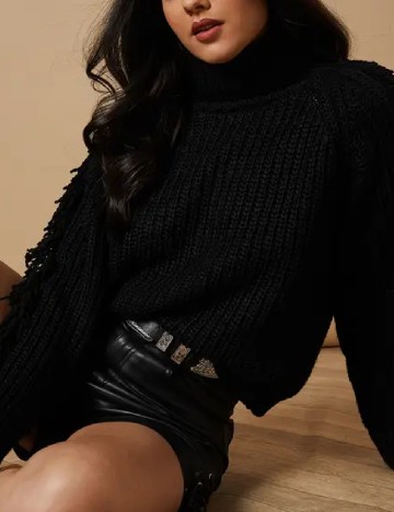 Pulover WAREHOUSE, negru