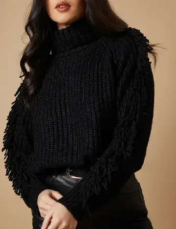 Pulover WAREHOUSE, negru