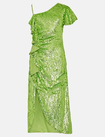 Rochie medie WAREHOUSE, verde