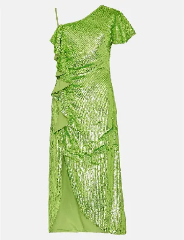 Rochie medie WAREHOUSE, verde