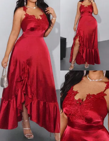 Rochie lunga SHEIN CURVE, rosu