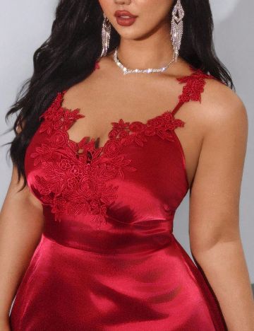 Rochie lunga SHEIN CURVE, rosu