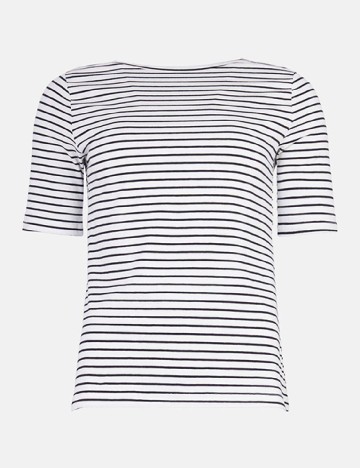 Tricou WAREHOUSE, alb/negru