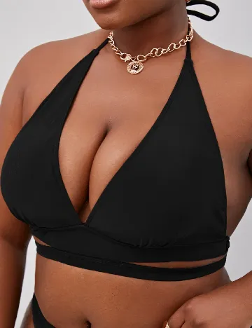 Sutien de baie SHEIN CURVE, negru