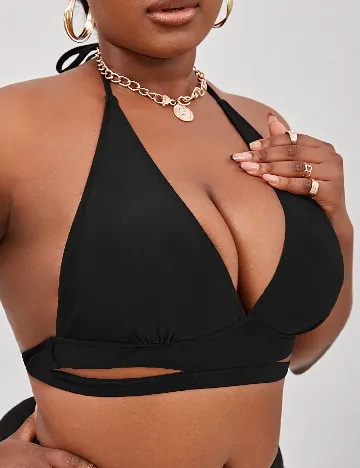 Sutien de baie SHEIN CURVE, negru
