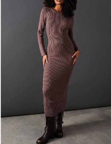 Rochie lunga WAREHOUSE, maro