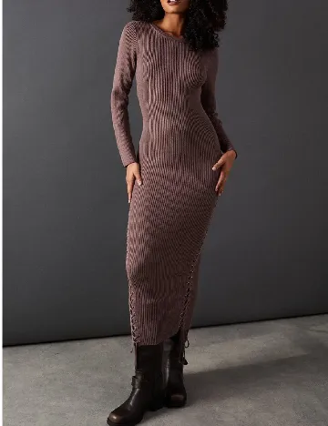 Rochie lunga WAREHOUSE, maro