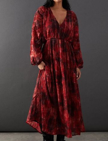 Rochie lunga WAREHOUSE, rosu