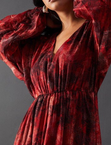 Rochie lunga WAREHOUSE, rosu