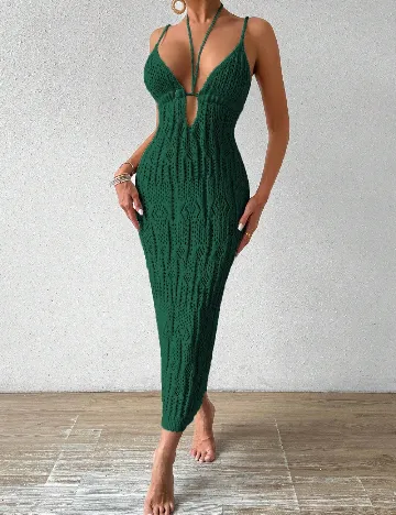 Rochie lunga SHEIN, verde