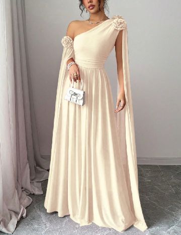 Rochie lunga SHEIN, crem