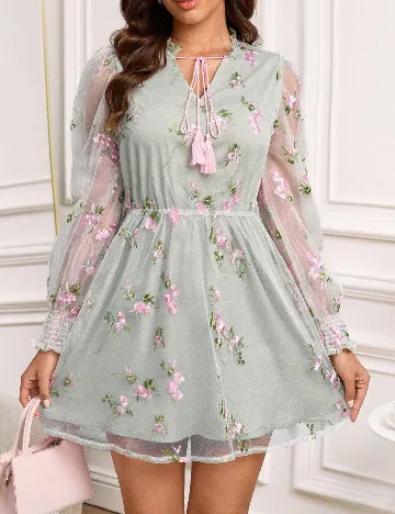 Rochie scurta SHEIN, verde