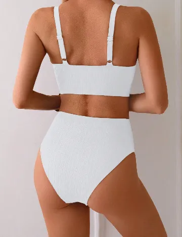 Costum de baie SHEIN, alb