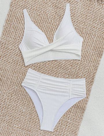 Costum de baie SHEIN, alb