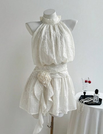 Rochie scurta SHEIN, alb