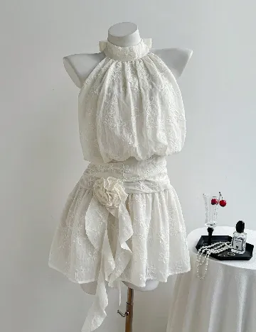 Rochie scurta SHEIN, alb