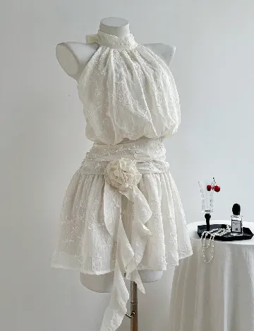 Rochie scurta SHEIN, alb