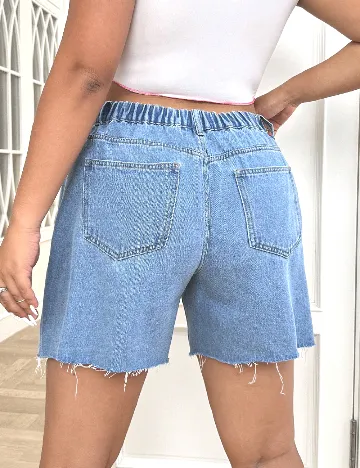 Pantaloni scurti SHEIN CURVE, albastru