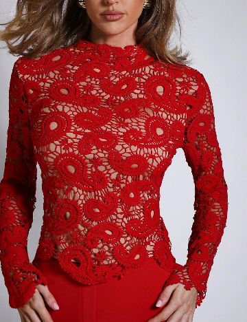Bluza SHEIN, rosu
