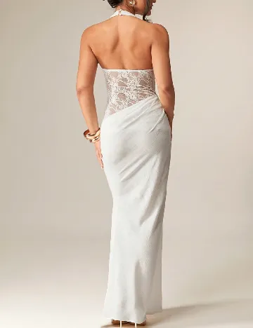 Rochie lunga Silquee, alb