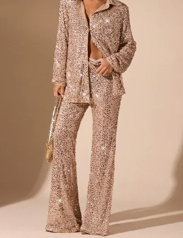 Pantaloni SHEIN, roz