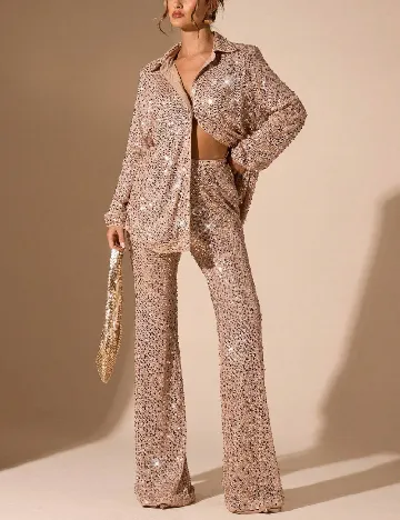 Pantaloni SHEIN, roz