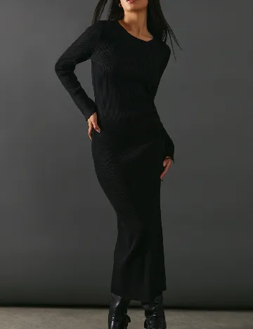 Rochie lunga WAREHOUSE, negru