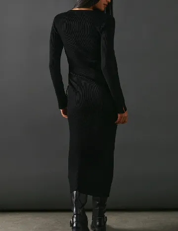 Rochie lunga WAREHOUSE, negru