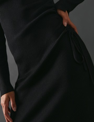 Rochie lunga WAREHOUSE, negru